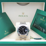 Rolex Datejust 41 Schwarz - 126334 - LC100 05/2025 - Neu und Ungetragen - Full Set