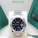 Rolex Datejust 41 Schwarz - 126334 - LC100 05/2025 - Neu und Ungetragen - Full Set