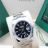 Rolex Datejust 41 Schwarz - 126334 - LC100 05/2025 - Neu und Ungetragen - Full Set