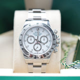 Rolex Daytona White 116520  - LC100 10/2015 - New and Full Stickers - Original Sales Receipt - Full Set - Rare Item