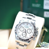Rolex Daytona White 116520  - LC100 10/2015 - New and Full Stickers - Original Sales Receipt - Full Set - Rare Item