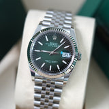 Rolex Datejust 36 Green Ombre - 126234 - LC100 07/2026 - Neu und Ungetragen - Full Set