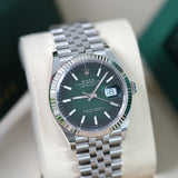 Rolex Datejust 36 Green Ombre - 126234 - LC100 07/2026 - Neu und Ungetragen - Full Set