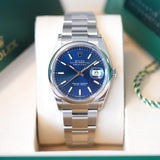 Rolex Datejust 36 Blau 126200 - LC100 02/2026 - Neu und Ungetragen - Full Set