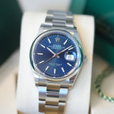 Rolex Datejust 36 Blau 126200 - LC100 02/2026 - Neu und Ungetragen - Full Set