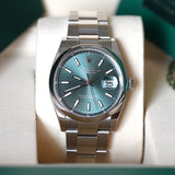 Rolex Datejust 36 Mint Green 126200 - LC100 07/2026 - New and Unworn - Full Set