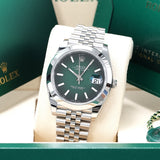 Rolex Datejust 41 Green Ombre - 126300 - LC100 07/2026 - New and Unworn - Full Set