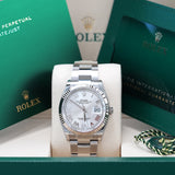Rolex Datejust 36 Silver Diamond - 126234 - LC100 09/2026 - New and Unworn - Full Set - 19% VAT