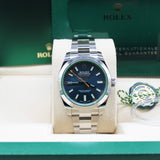 Rolex Datejust Milgauss Blue - 116400GV - LC100 02/2025 - New and unworn - Full Set - First purchase invoice - Discontinued