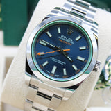 Rolex Datejust Milgauss Blue - 116400GV - LC100 02/2025 - New and unworn - Full Set - First purchase invoice - Discontinued