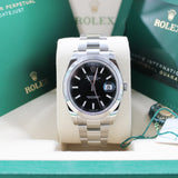 Rolex Datejust 41 Schwarz - 126300 - LC100 05/2026 - Neu und Ungetragen - Full Set