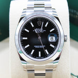 Rolex Datejust 41 Schwarz - 126300 - LC100 05/2026 - Neu und Ungetragen - Full Set