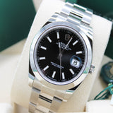 Rolex Datejust 41 Schwarz - 126300 - LC100 05/2026 - Neu und Ungetragen - Full Set