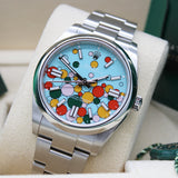 Rolex Oyster Perpetual 41 Celebration - 124300 - LC100 08/2024 - New and unworn - Full Set - First purchase invoice