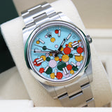 Rolex Oyster Perpetual 41 Celebration - 124300 - LC100 08/2024 - New and unworn - Full Set - First purchase invoice