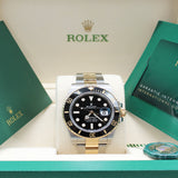 Rolex Submariner Date Stahl Gold Schwarz - 126613LN - 12/2025 LC100 - Neu und Ungetragen - Full Set