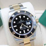 Rolex Submariner Date Stahl Gold Schwarz - 126613LN - 12/2025 LC100 - Neu und Ungetragen - Full Set