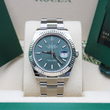 Rolex Datejust 41 Mint green - 126334 - LC100 10/2023 - Like New - Full Set