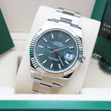 Rolex Datejust 41 Mint green - 126334 - LC100 10/2023 - Like New - Full Set