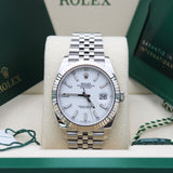Rolex Datejust 41 Weiss - 126334 - LC100 07/2025 - Neu und Ungetragen - Full Set