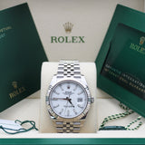 Rolex Datejust 41 Weiss - 126334 - LC100 07/2025 - Neu und Ungetragen - Full Set