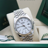 Rolex Datejust 41 Weiss - 126334 - LC100 07/2025 - Neu und Ungetragen - Full Set