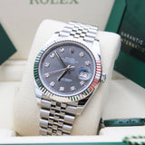 Rolex Datejust 41 Rhodium Dia - 126334 - LC100 11/2023 - New and Unworn - Full Set
