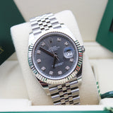 Rolex Datejust 41 Rhodium Dia - 126334 - LC100 11/2023 - New and Unworn - Full Set