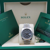 Rolex Datejust 41 Rhodium - 126334 - LC100 07/2025 - New and unworn - Full Set