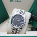 Rolex Datejust 41 Rhodium - 126334 - LC100 07/2025 - New and unworn - Full Set