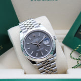 Rolex Datejust 41 Rhodium - 126334 - LC100 07/2025 - New and unworn - Full Set