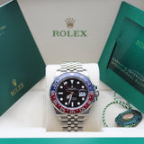 Rolex GMT Master II Pepsi - 126710BLRO - LC100 03/2025 - New and Full Stickers - Full Set