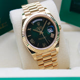 Rolex Day Date Yellow Gold Green Ombre - 228238 - 04/2025 - Mint and unworn - Full Set