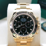 Rolex Daytona Gelbgold Grün "John Mayer" - 116508 - LC100 02/2022 - Neu/Ungetragen - Tresoruhr - Erstkaufrechnung - Full Set