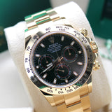 Rolex Daytona Gelbgold Grün "John Mayer" - 116508 - LC100 02/2022 - Neu/Ungetragen - Tresoruhr - Erstkaufrechnung - Full Set