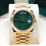 Rolex Day Date Yellow Gold Money Green - 228238 - 11/2024 -  New and Unworn - Full Set