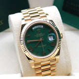 Rolex Day Date Yellow Gold Money Green - 228238 - 11/2024 -  New and Unworn - Full Set