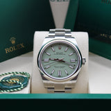 Rolex Oyster Perpetual 41 Pistazie - 134300 - LC100 08/2025 - Neu und Ungetragen - Full Set