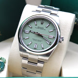 Rolex Oyster Perpetual 41 Pistazie - 134300 - LC100 08/2025 - Neu und Ungetragen - Full Set