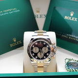 Rolex Daytona Steel Gold Black Diamond - 126503 - 09/2025 LC100 - New and unworn - First purchase invoice - Full Set