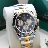 Rolex Daytona Steel Gold Black Diamond - 126503 - 09/2025 LC100 - New and unworn - First purchase invoice - Full Set