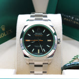 Rolex Datejust Milgauss Schwarz - 116400GV - 01/2024 - Neu und Fast Vollverklebt - Full Set - Discontinued
