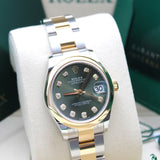 Rolex Datejust 31 Steel Gold Olive Diamond - 278243 - 09/2025 - New and unworn - 19% VAT - Full Set