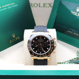 Rolex Daytona Oysterflex Yellow Gold Black - 116518LN - LC100 12/2022 - new and unworn - First purchase invoice - Full Set