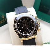 Rolex Daytona Oysterflex Yellow Gold Black - 116518LN - LC100 12/2022 - new and unworn - First purchase invoice - Full Set