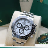 Rolex Daytona Weiss - 116500LN - LC100 03/2018 - New and unworn - Vault watch - First purchase invoice - Full Set