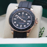 Rolex Yacht Master 37 Oysterflex Rosegold  - 268655 - 02/2025 - Neu und Ungetragen - Full Set