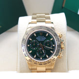 Rolex Daytona Yellow Gold Green "John Mayer" - 116508 - LC170 02/2017 - Mint - Full Set