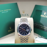 Rolex Datejust 36 Blue 126200 - LC100 02/2026 - New and unworn - Full Set
