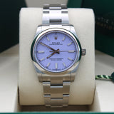 Rolex Oyster Perpetual 34 Lavender - 124200 - LC100 04/2026 - New and unworn - Full Set - 19% VAT